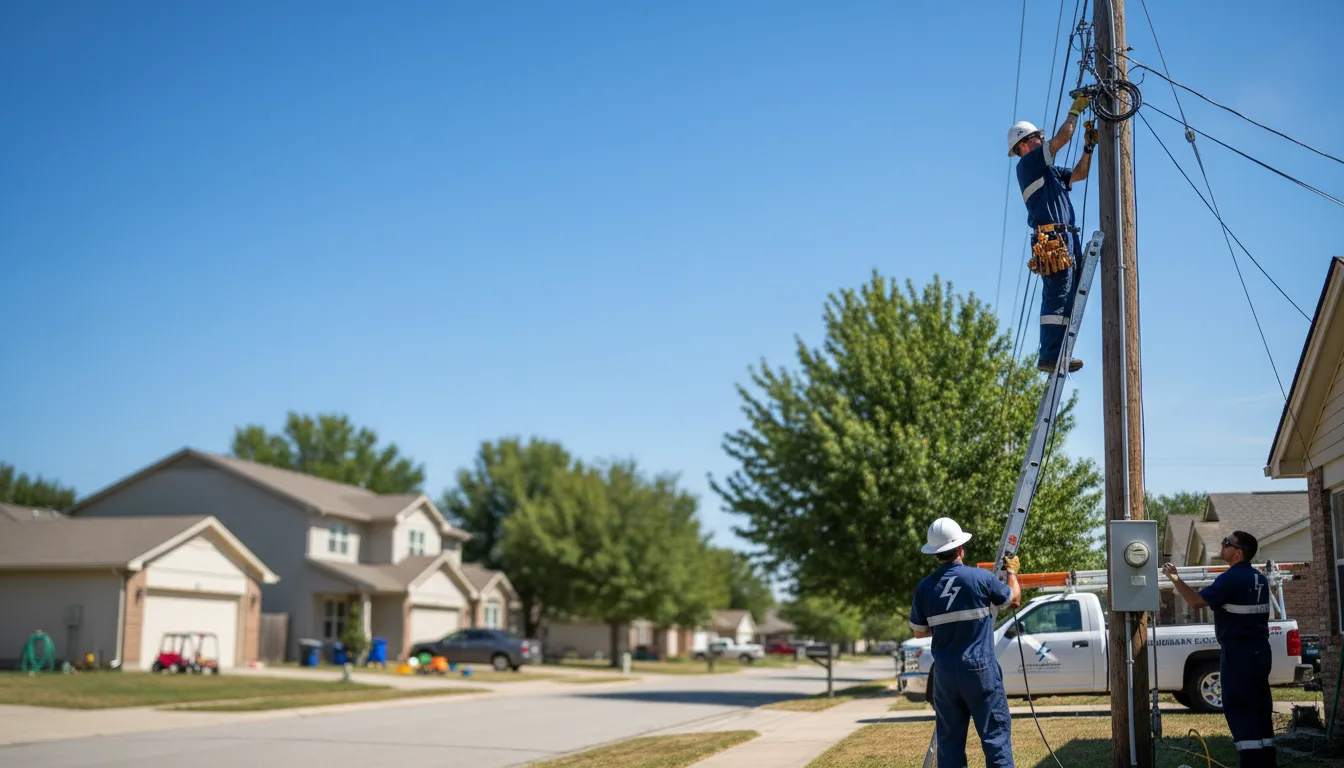Residential electrician providing installation services in New Sharon, ME